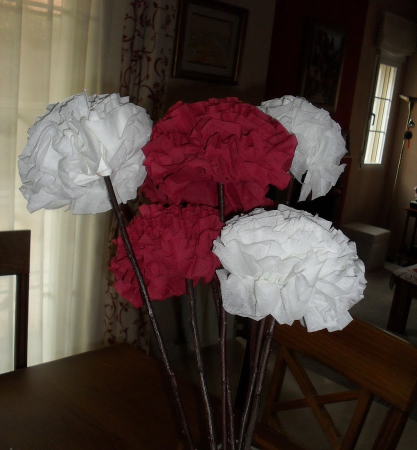 Compatible con difícil Permanente Flores con servilletas de papel | Manualidades