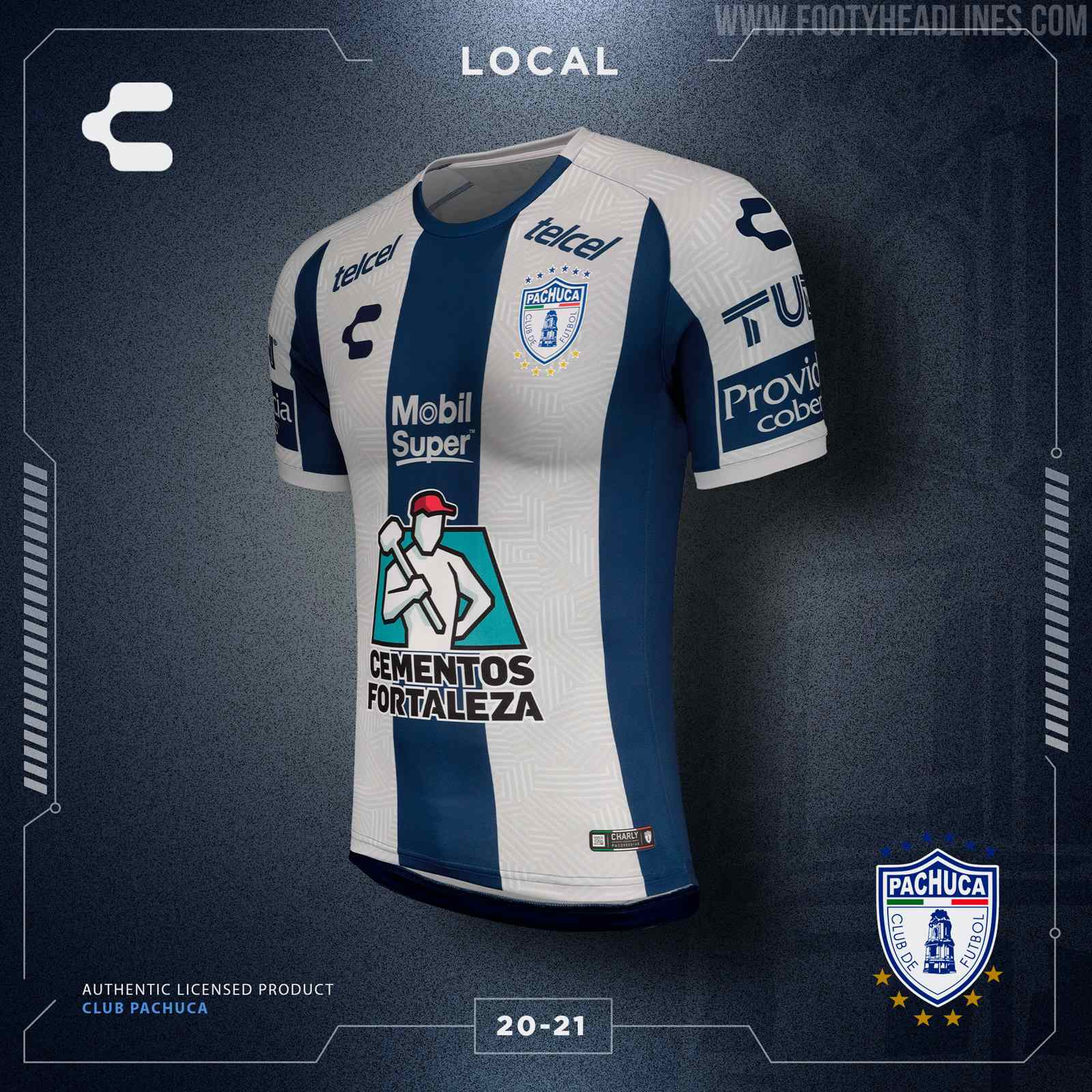 Details about   5018665 Charly Pachuca FC Home Jersey 20/21 Size M
