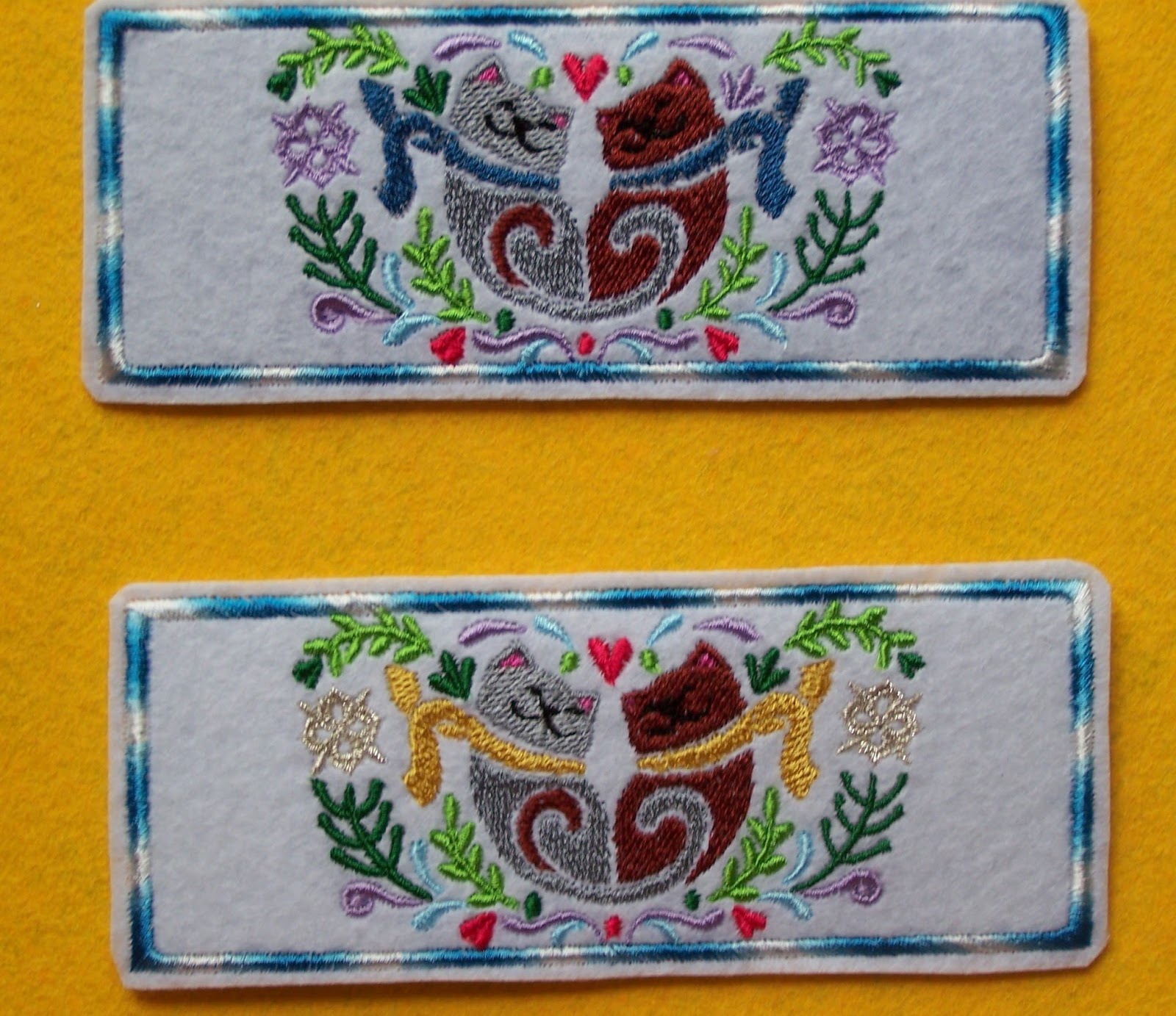 Be true crafts some more diy machine embroidered bookmarks