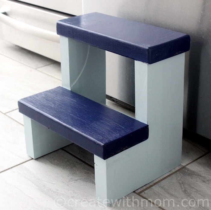 Create With Mom How to Build a Step Stool DIY