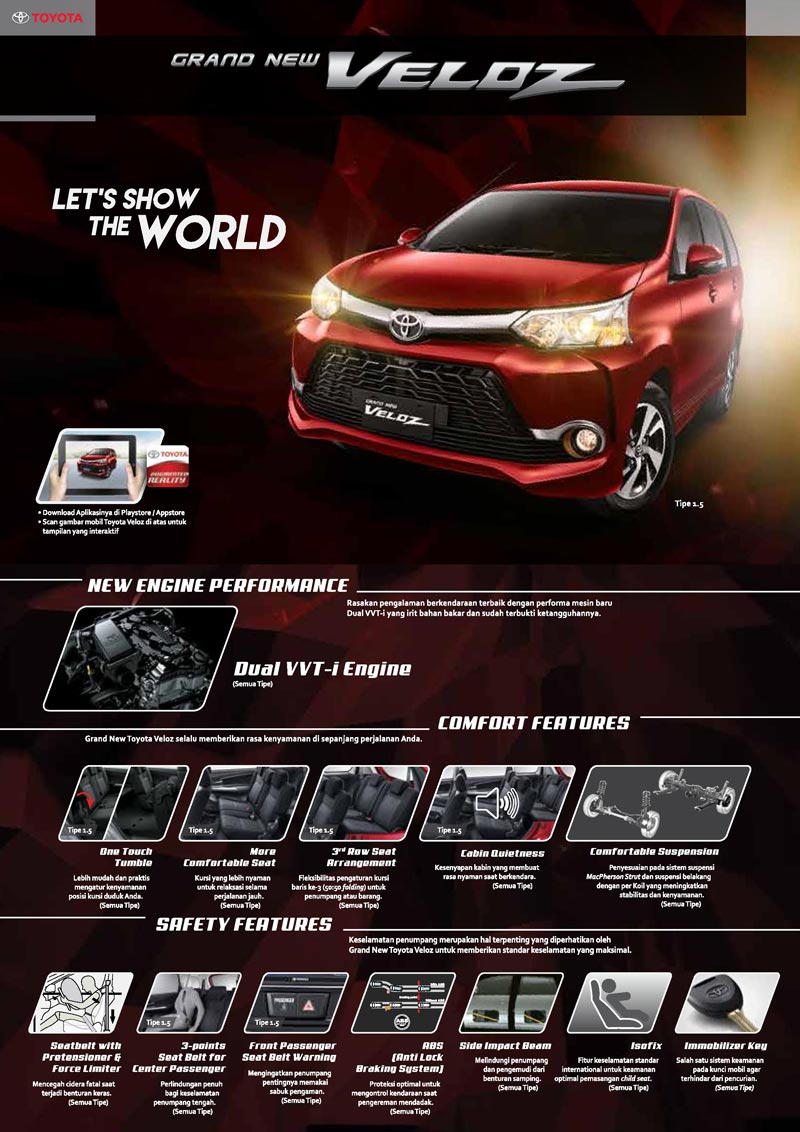 Brosur Grand New Veloz 2018 Toyota Kediri