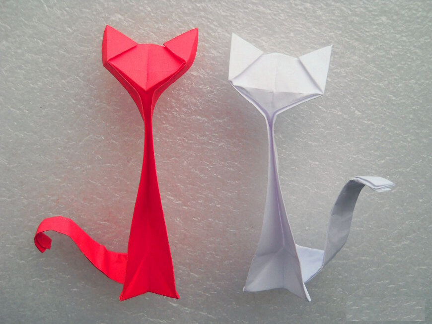  cara  membuat  origami  kucing firaun Bikin Ide Kerajinan  