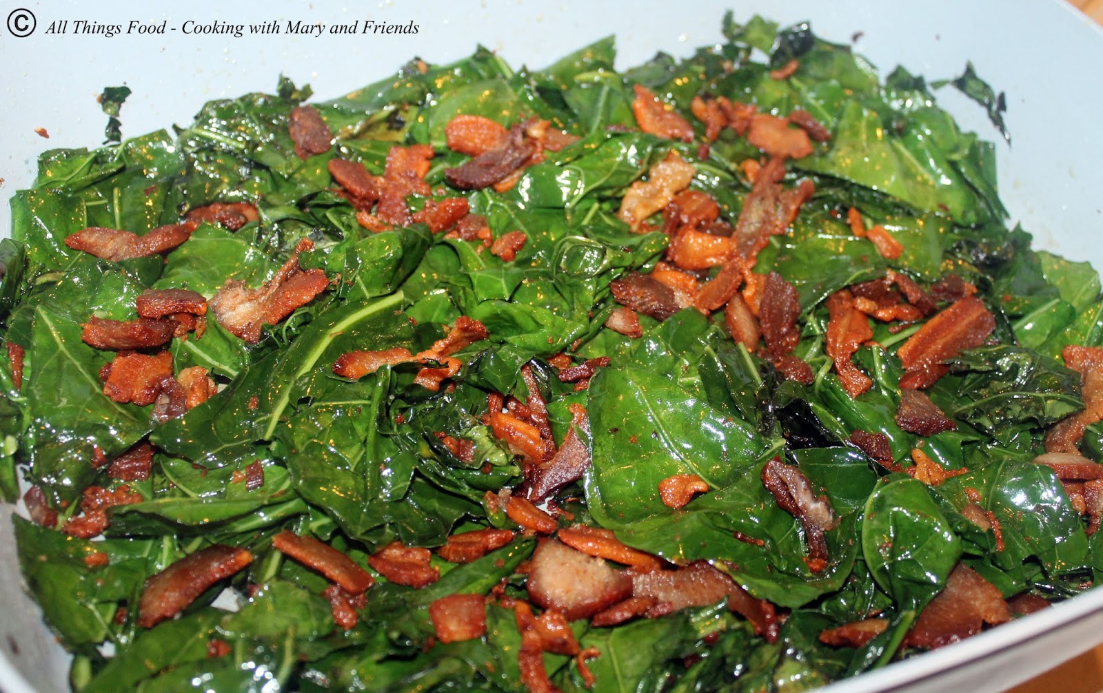Cooking With Mary and Friends StirFried Collard Greens