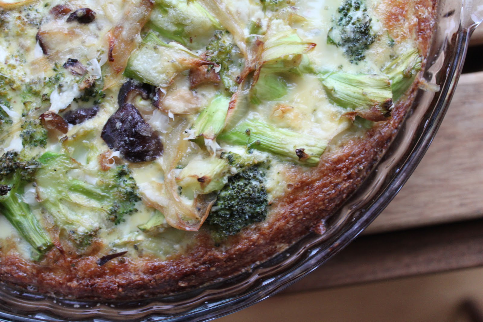 The Good Eatah Vegetable & Cream Cheese Quiche with Almond Crust