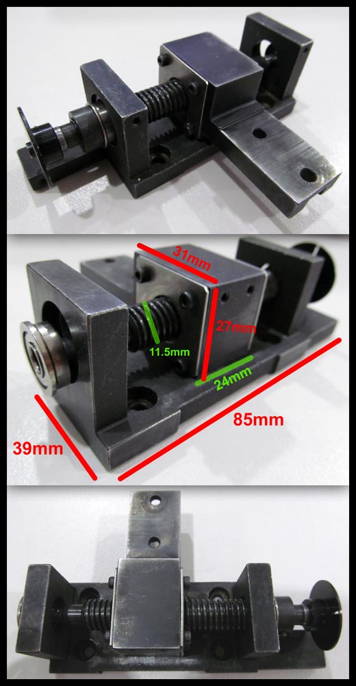 2nd MACHINE Lead screw + mounting, travel length 35mm