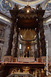baldaquino bernini sao pedro - Cinco obras de arte da Basílica de São Pedro