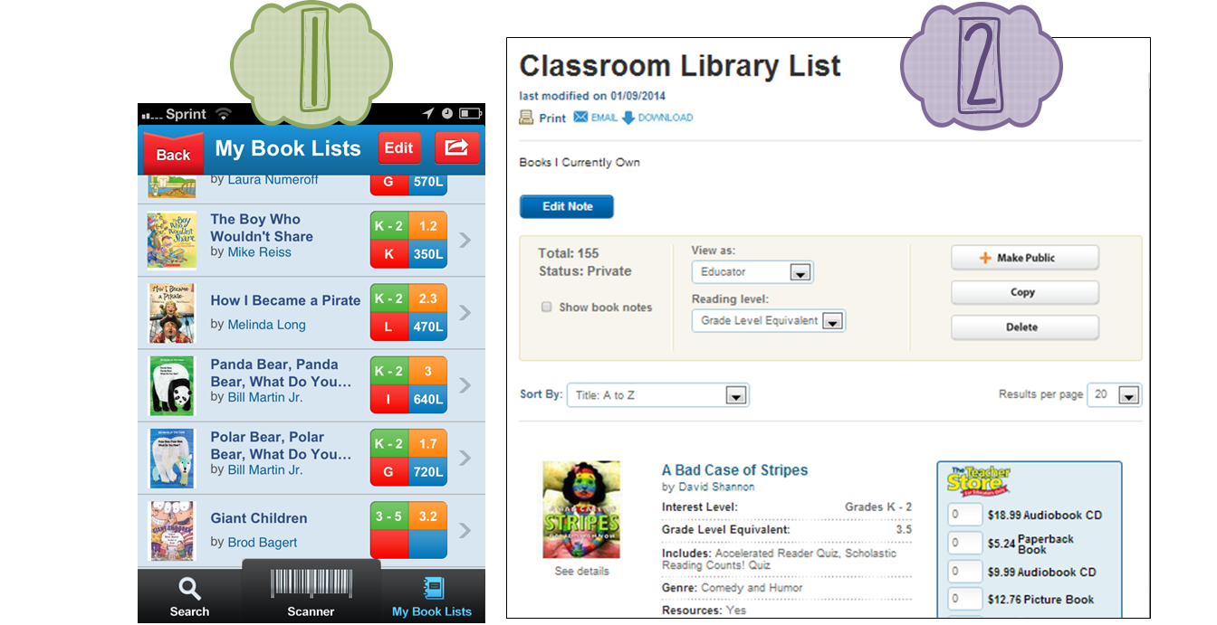 The Chalkboard Garden Scholastic Book Wizard App Review