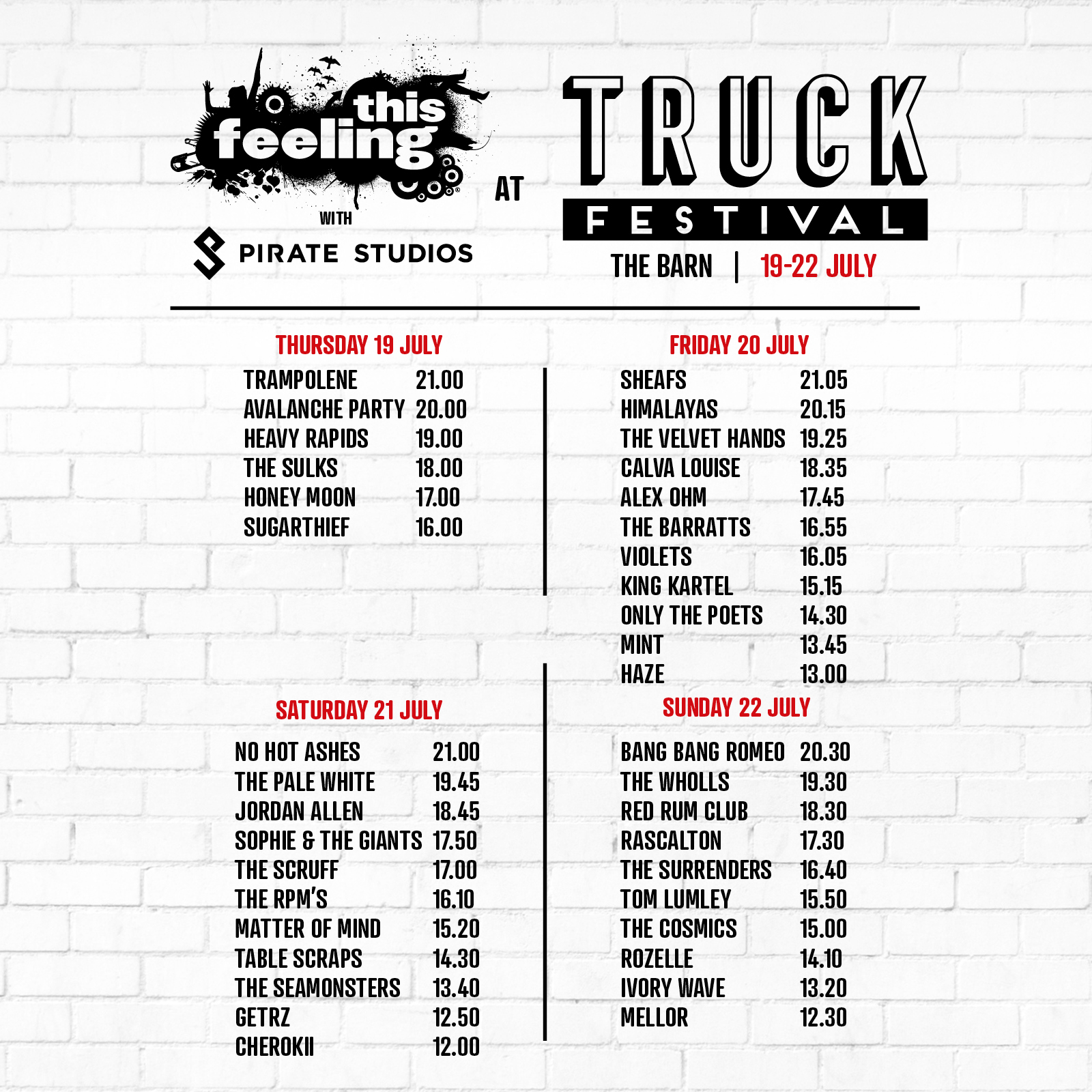 LITTLE INDIE This Feeling is rockin 'n' rollin' to Truck Festival