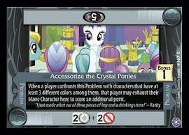 My Little Pony Accessorize the Crystal Ponies The Crystal Games CCG Card