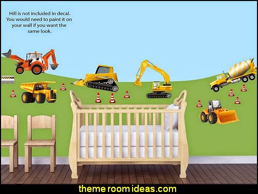 Construction Truck Wall Stickers
