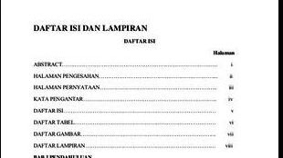 Contoh Daftar Isi Dalam Kliping