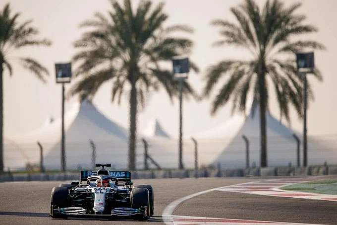 George Russell nei test di Abu Dhabi 2019