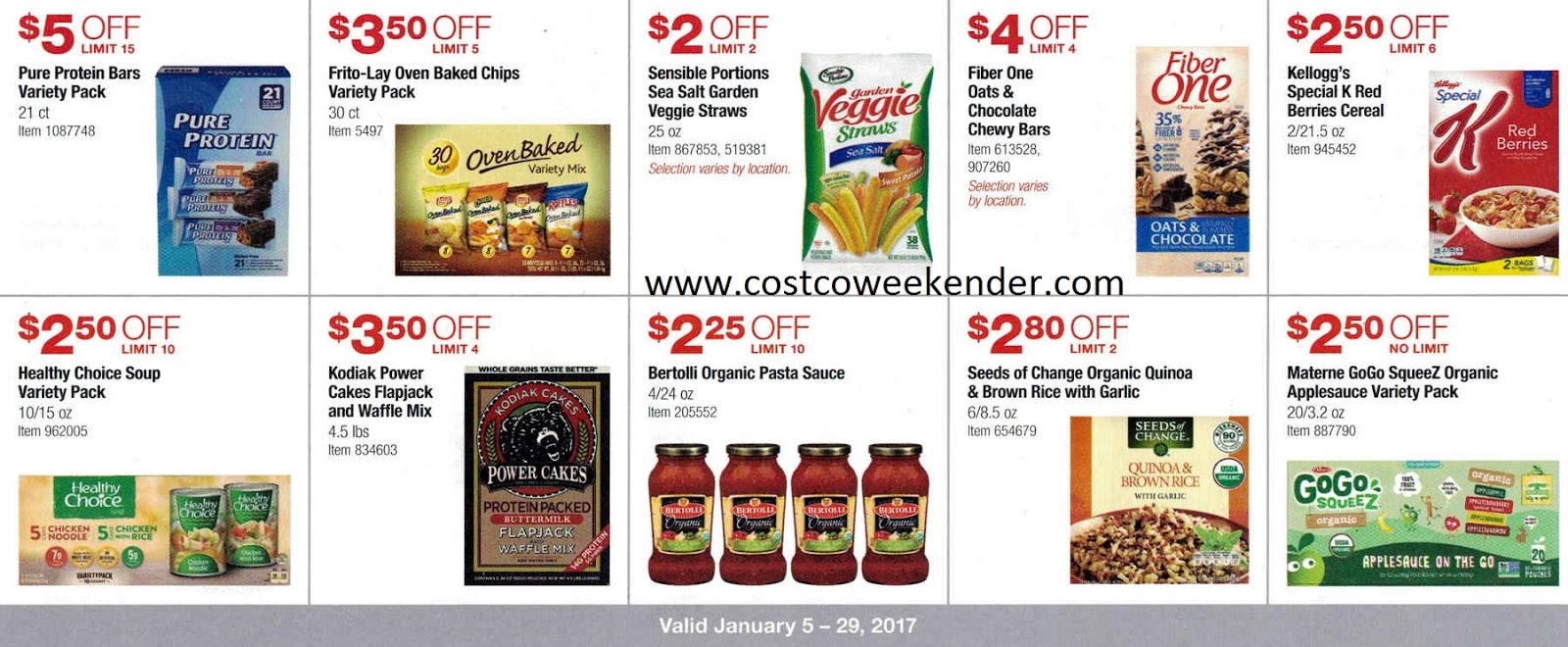 Current Costco Coupon Book (January 2017) Costco Weekender