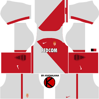 AS Monaco FC Nike Kits 2017 - Dream League Soccer 2017
