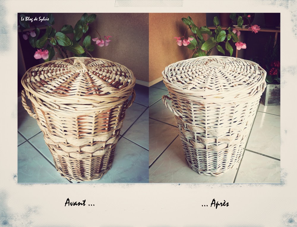 Le Blog De Sylvie Astuce Brico Déco Repeindre Une Corbeille à