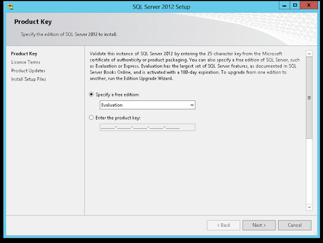 Installation of SQL Server 2012