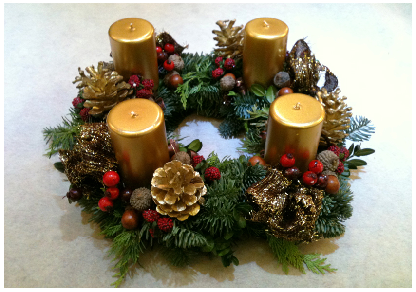 Florist in Rome: Classic Advent Wreath