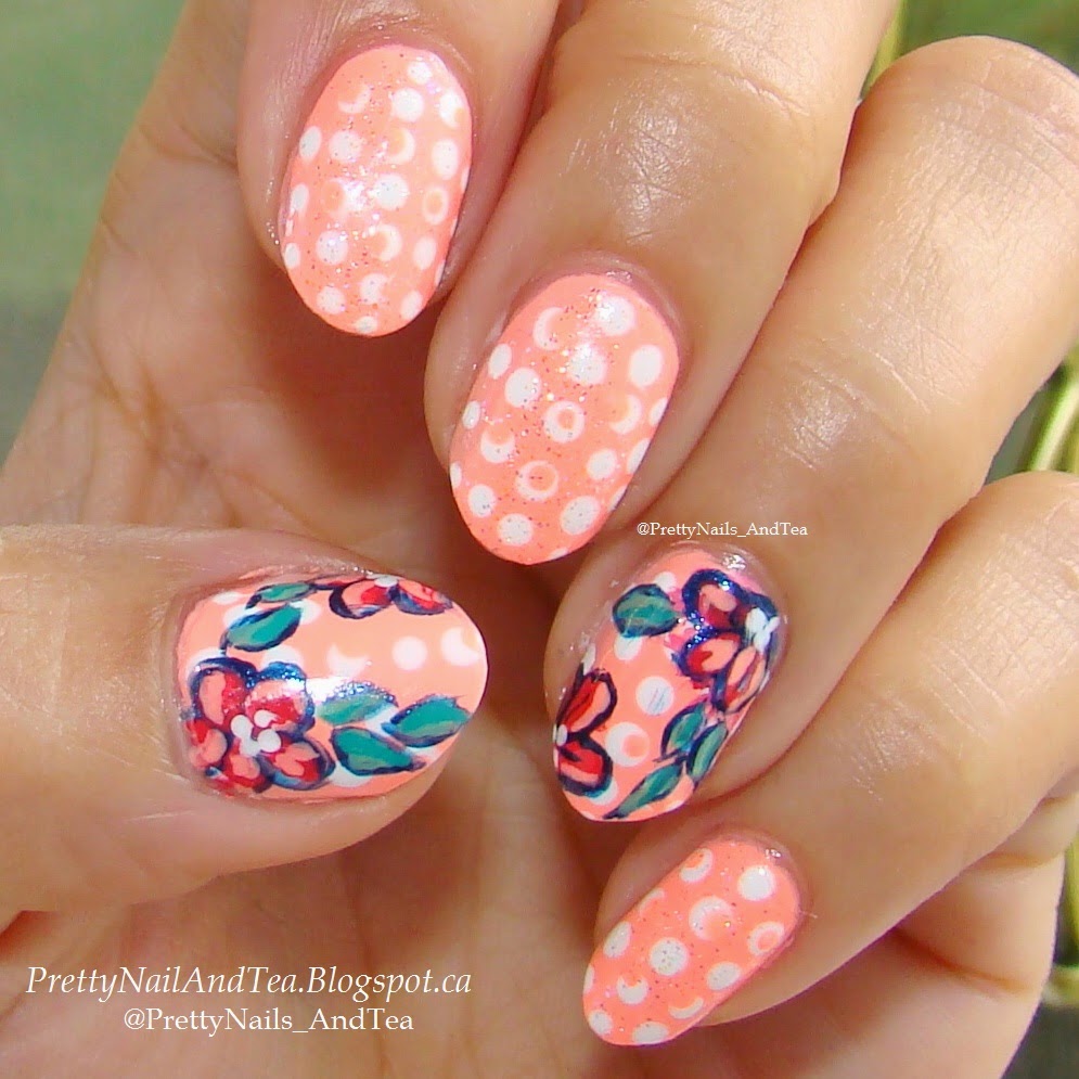 Peach Flowers and Doticure