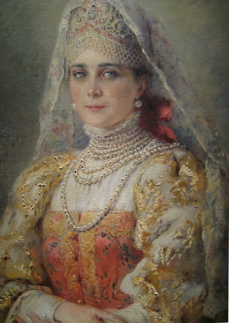 Русская красавица картина маковского