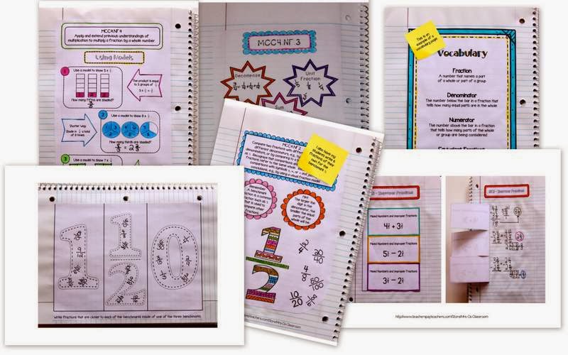 Mrs. C's Classroom: Interactive Math Notebook - Fractions & Decimals