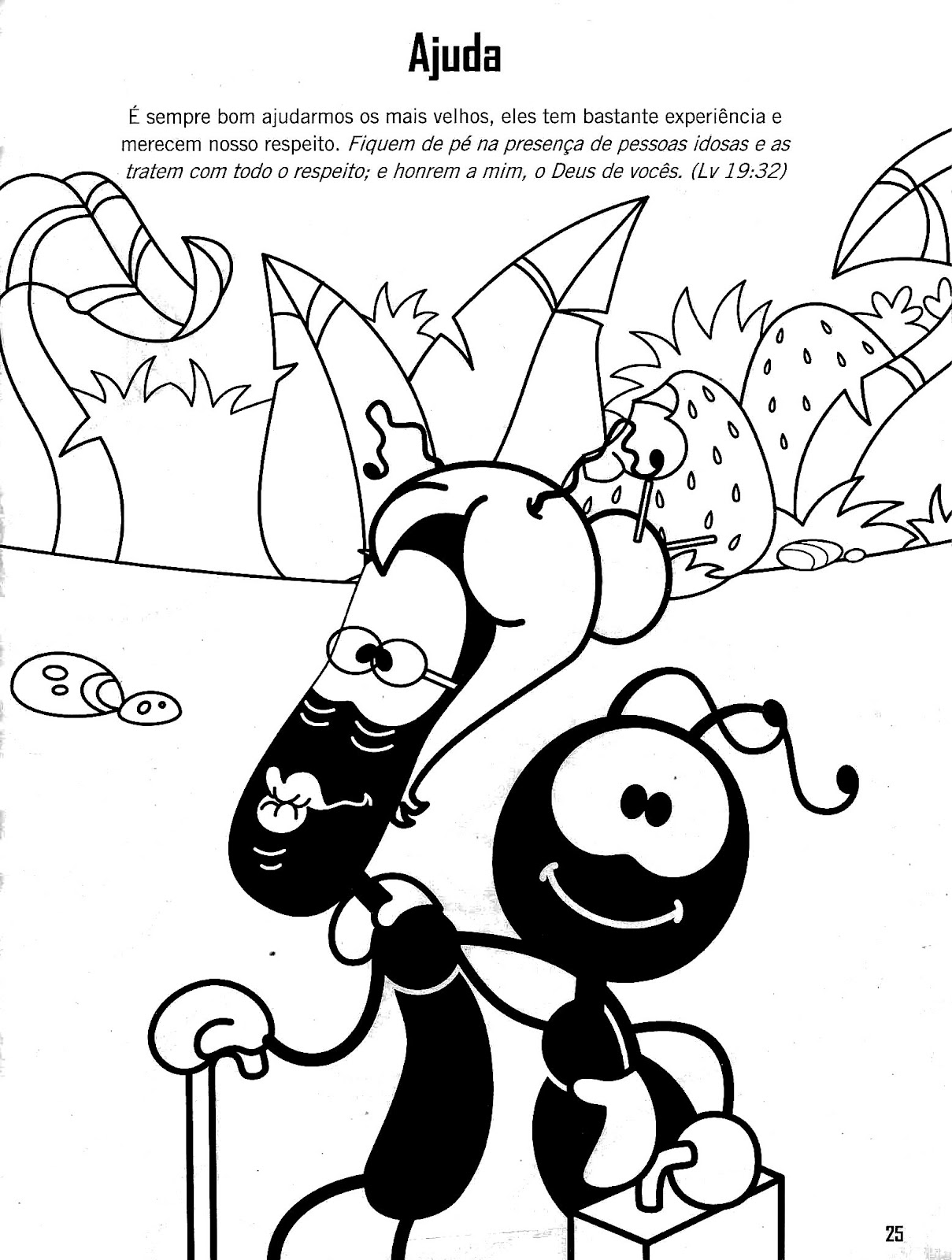 Apascentar os Pequeninos Smilinguido p/ Colorir