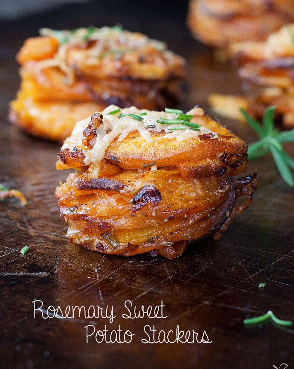 #Recipe : Rosemary Sweet Potato Stackers