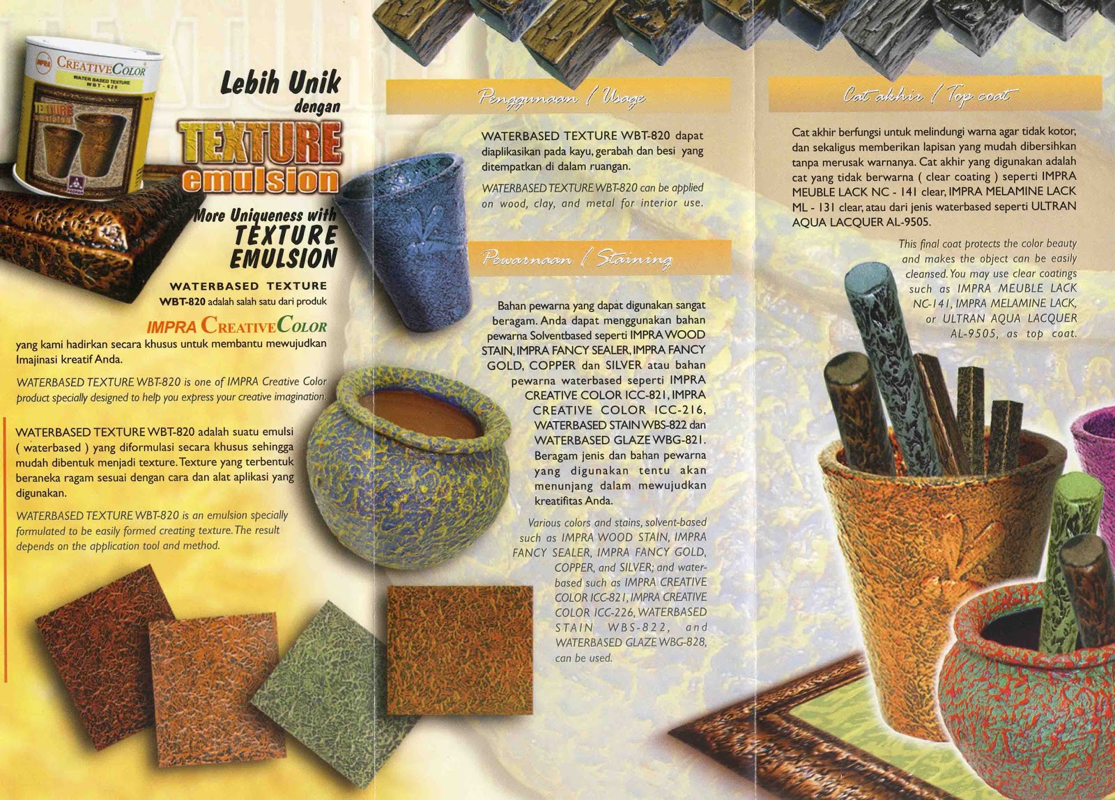 Cat texture dan cracking finish propan suplier material pemasuk