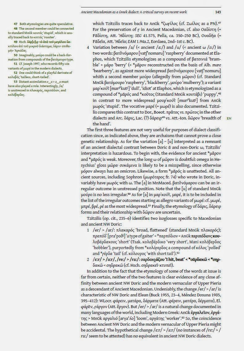 Macedonia Documents Ancient Macedonian as a Greek dialect