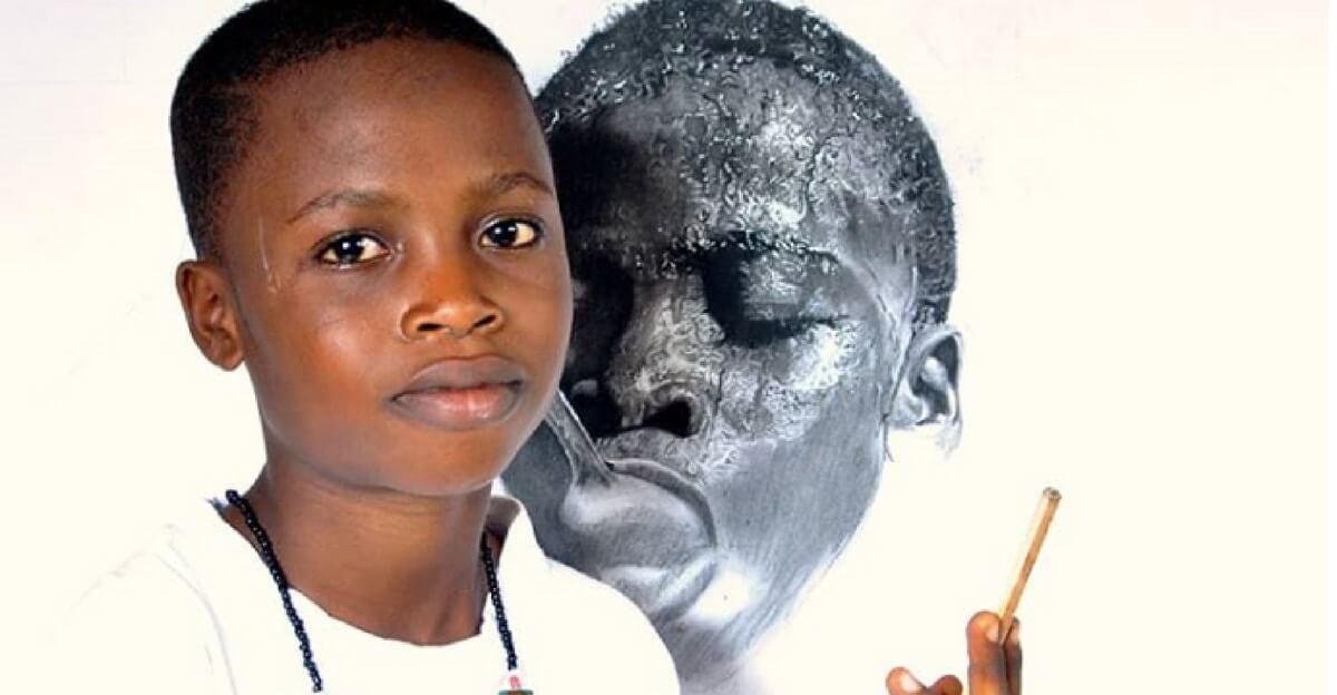 11-Year-Old Nigerian Artist Creates Incredibly Realistic Sketches That Blew Our Minds