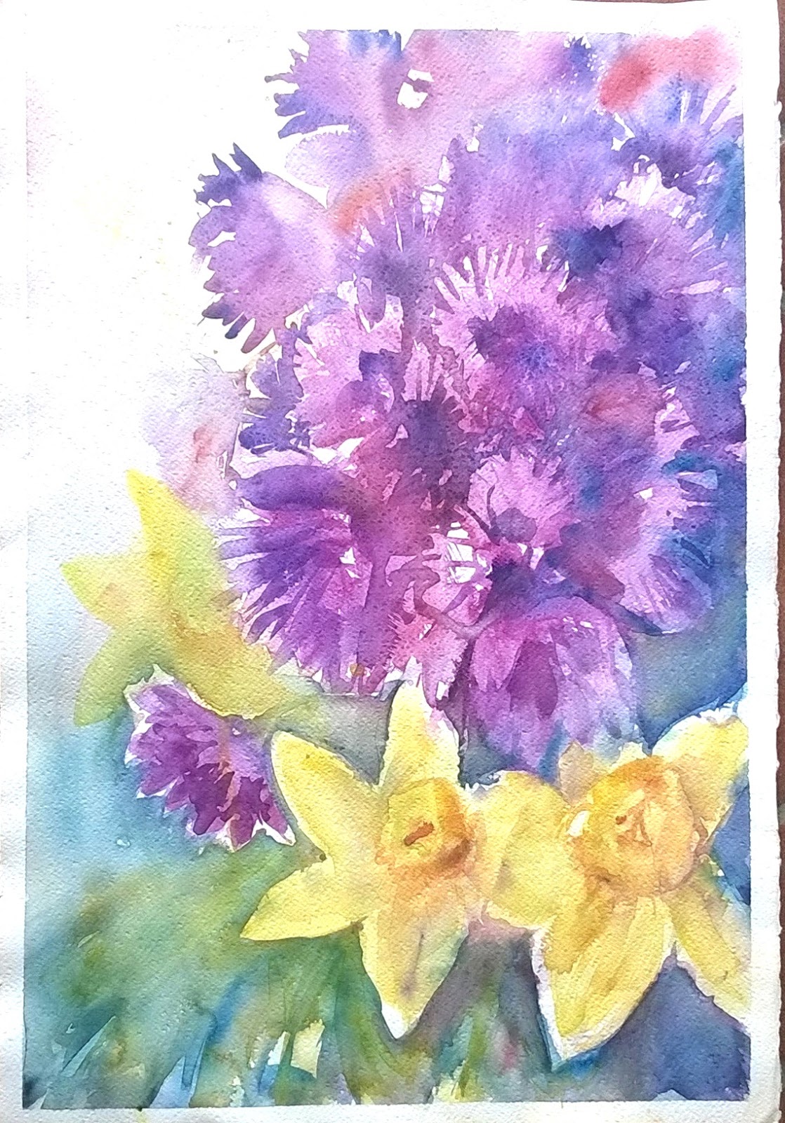 PAINTING IN TUSCANY Spring flowers in watercolors how to paint