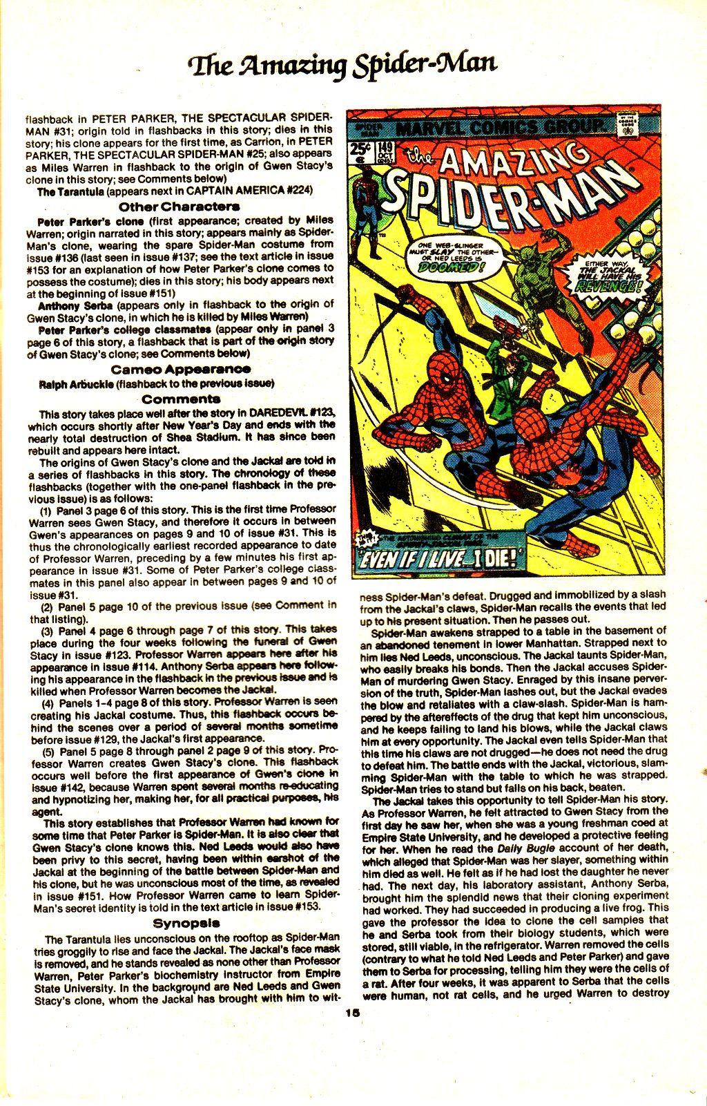 Read online The Official Marvel Index to The Amazing Spider-Man comic -  Issue #6 - 17