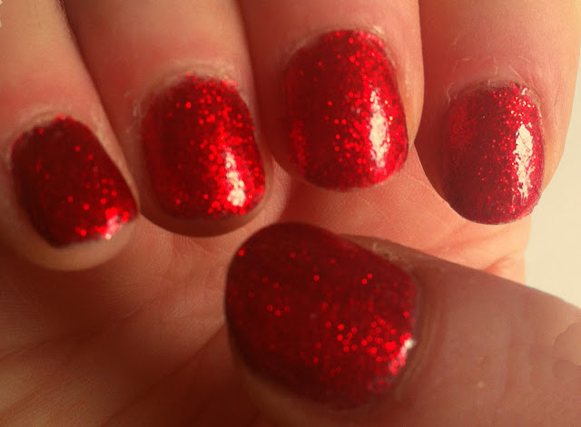 1. "Red Glitter Nails for Prom" - wide 1
