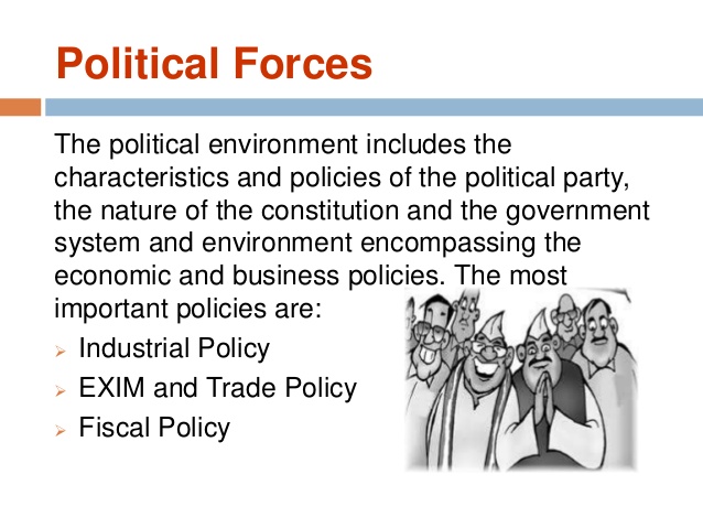 what is political environment in marketing
