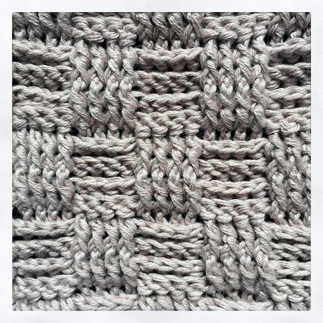 Mi proyecto colcha: Basket weave.