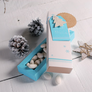 cajita bombones caramelos self packaging navidad decoración