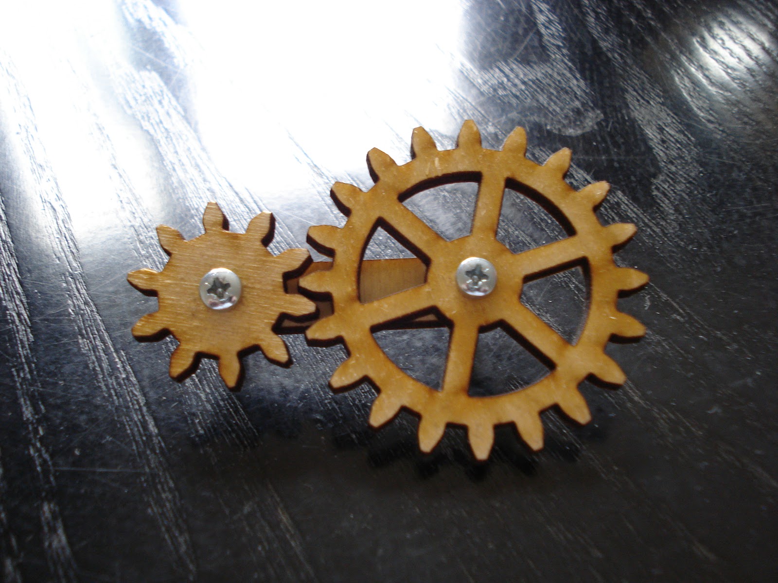 Working wooden gears