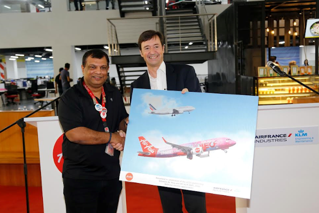  Tan Sri Tony Fernandes, AirAsia Group CEO, and Franck Terner, CEO Air France, inked an agreement contracting Air France Industries KLM Engineering & Maintenance (AFI KLM E&M) to deliver component support for AirAsia's fleet of Airbus A320neo.