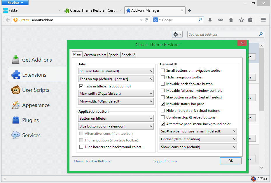 waterfox classic theme restorer waterfox classic theme restorer