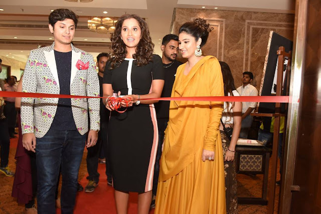 Indian Tennis Star SANIA MIRZA stills at The Label Bazaar Launch