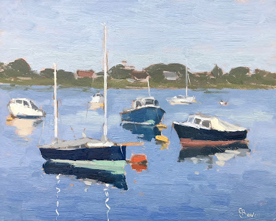 #226 ‘Boats, Bosham Harbour’ 8×10″