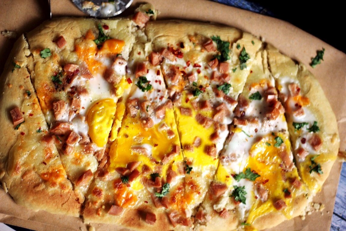 Tickle Those Tastebuds Food, Beauty & Lifestyle Breakfast Pizza with Pancake Mix Crust