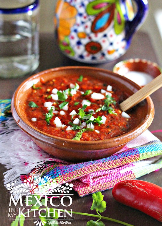 Mexico in My Kitchen Roasted Red Jalapeño Salsa Recipe Authentic