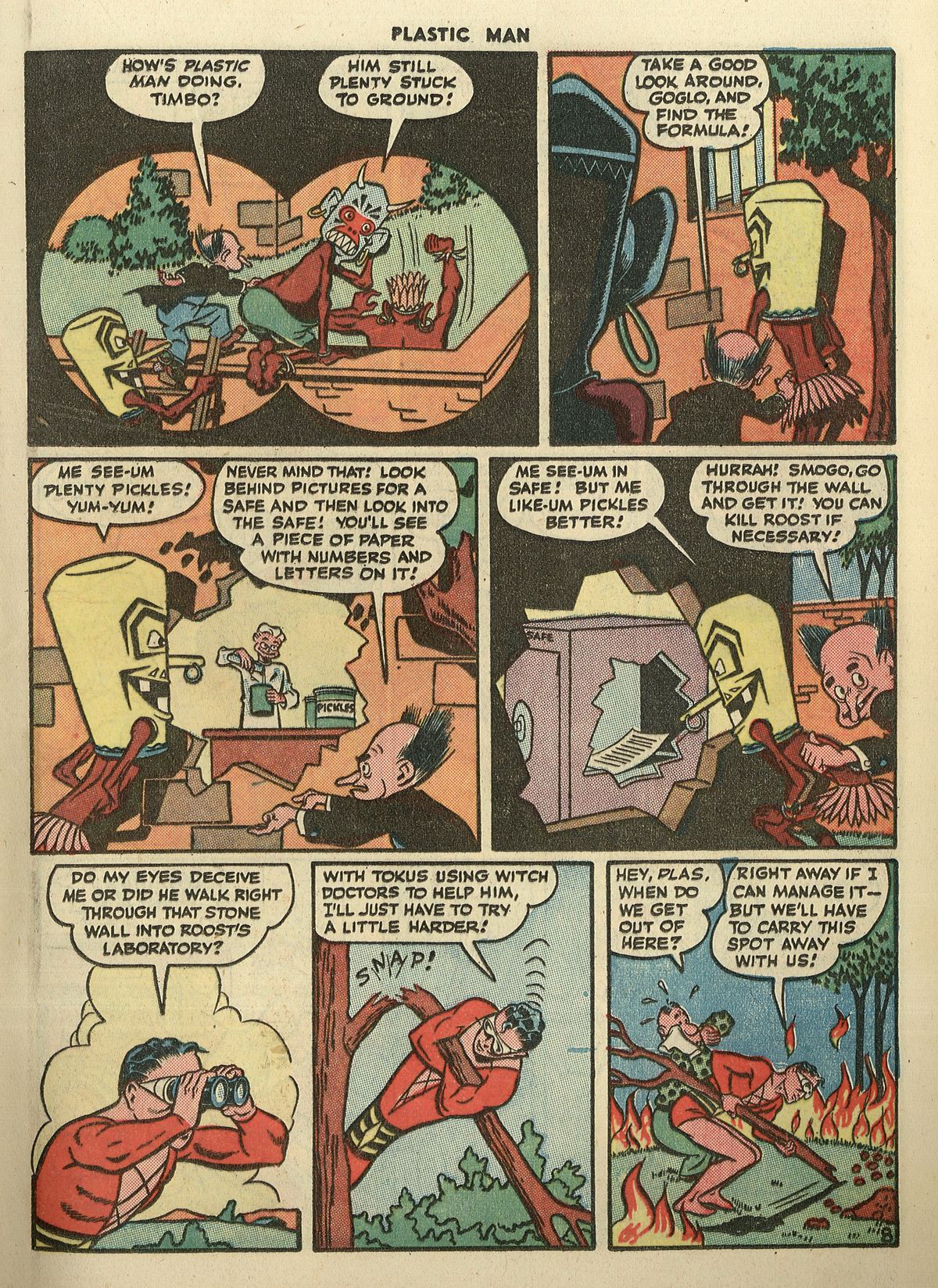 Read online Plastic Man (1943) comic -  Issue #3 - 23