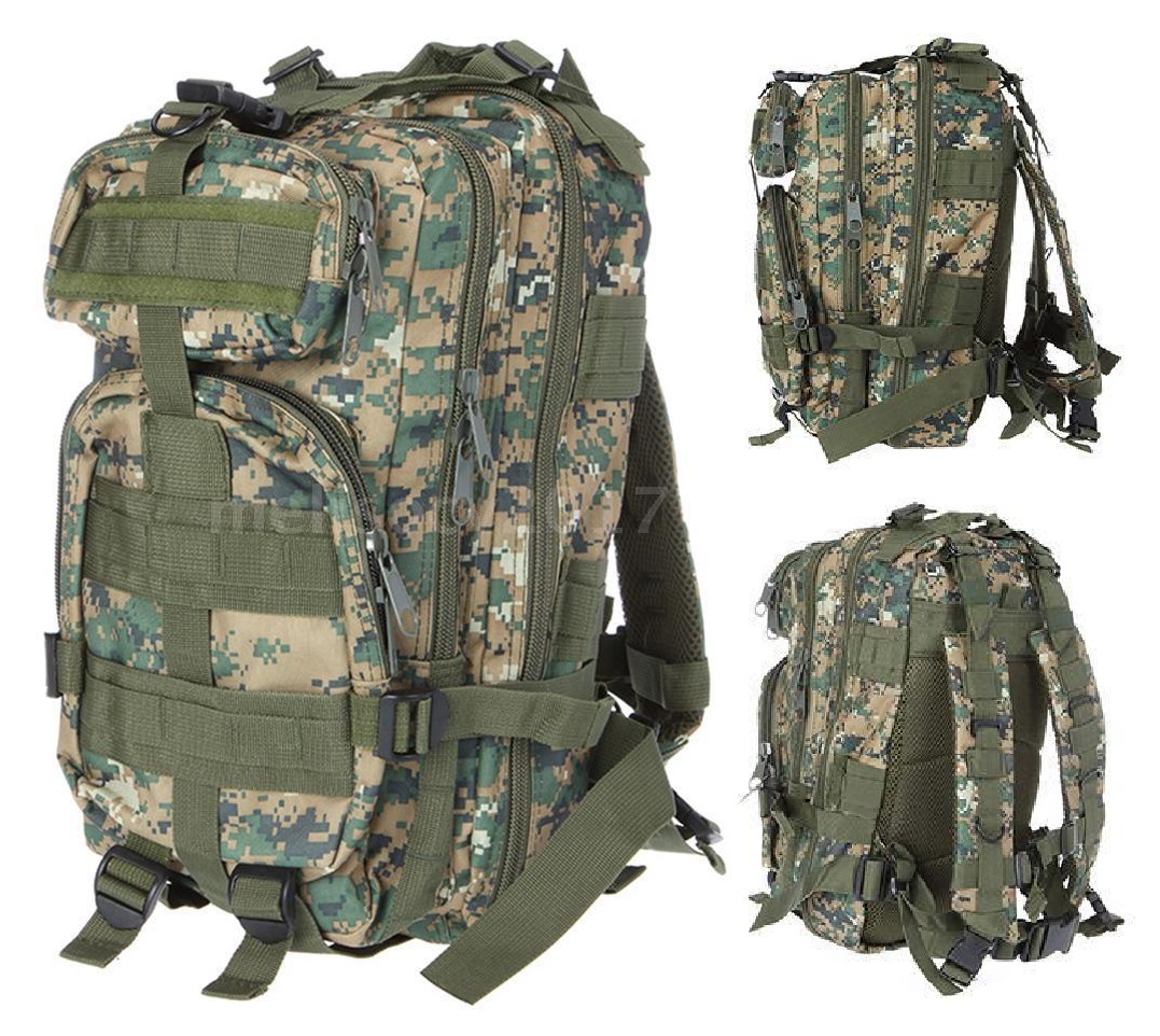 Fashion4Nation BOB Military Tactical Backpack Rucksacks Camping Hiking