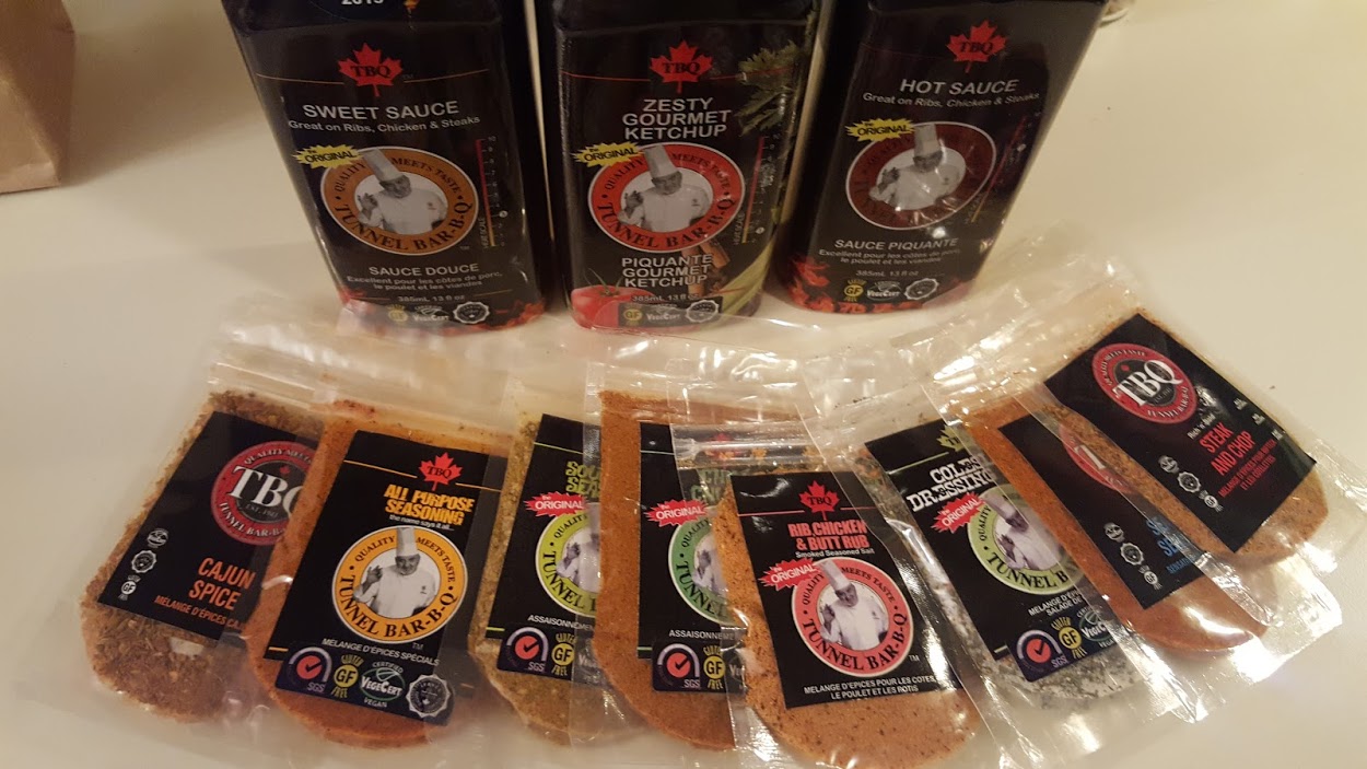 Tunnel Bar-B-Q spices and sauces