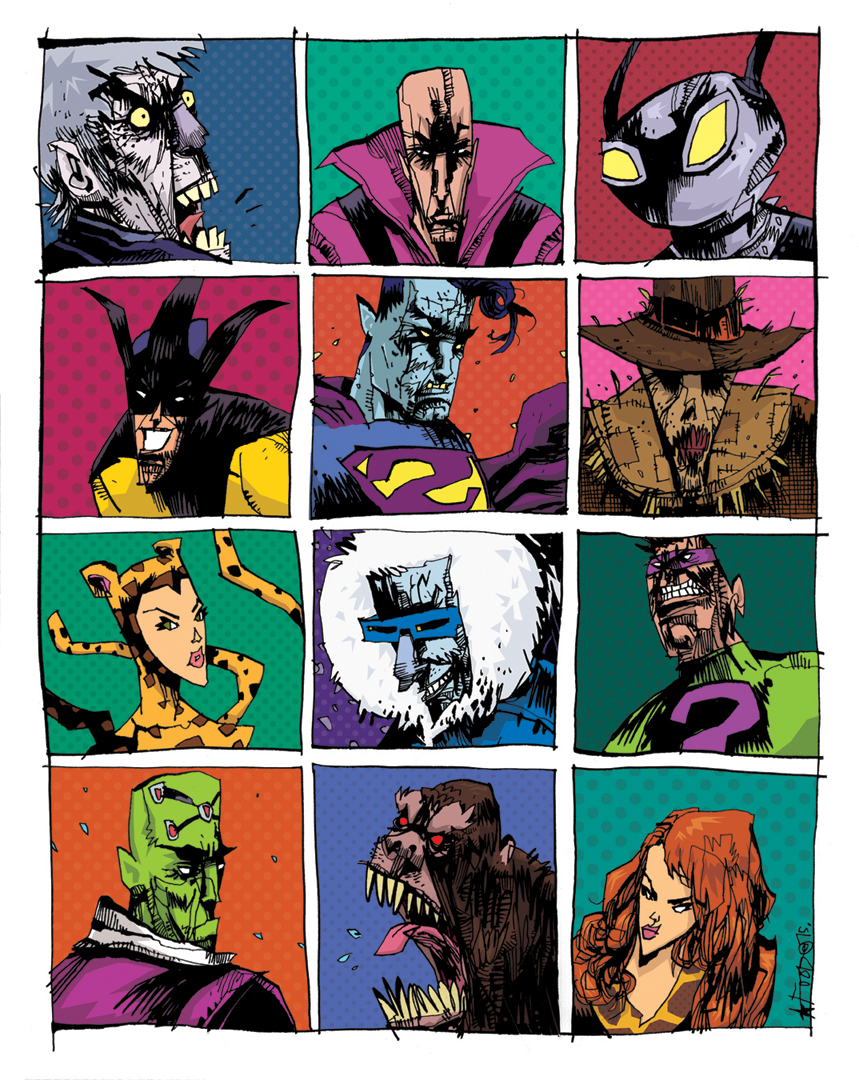 the blot says super friends legion of doom dc comics print by