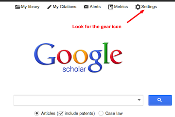 Google Scholar Settings