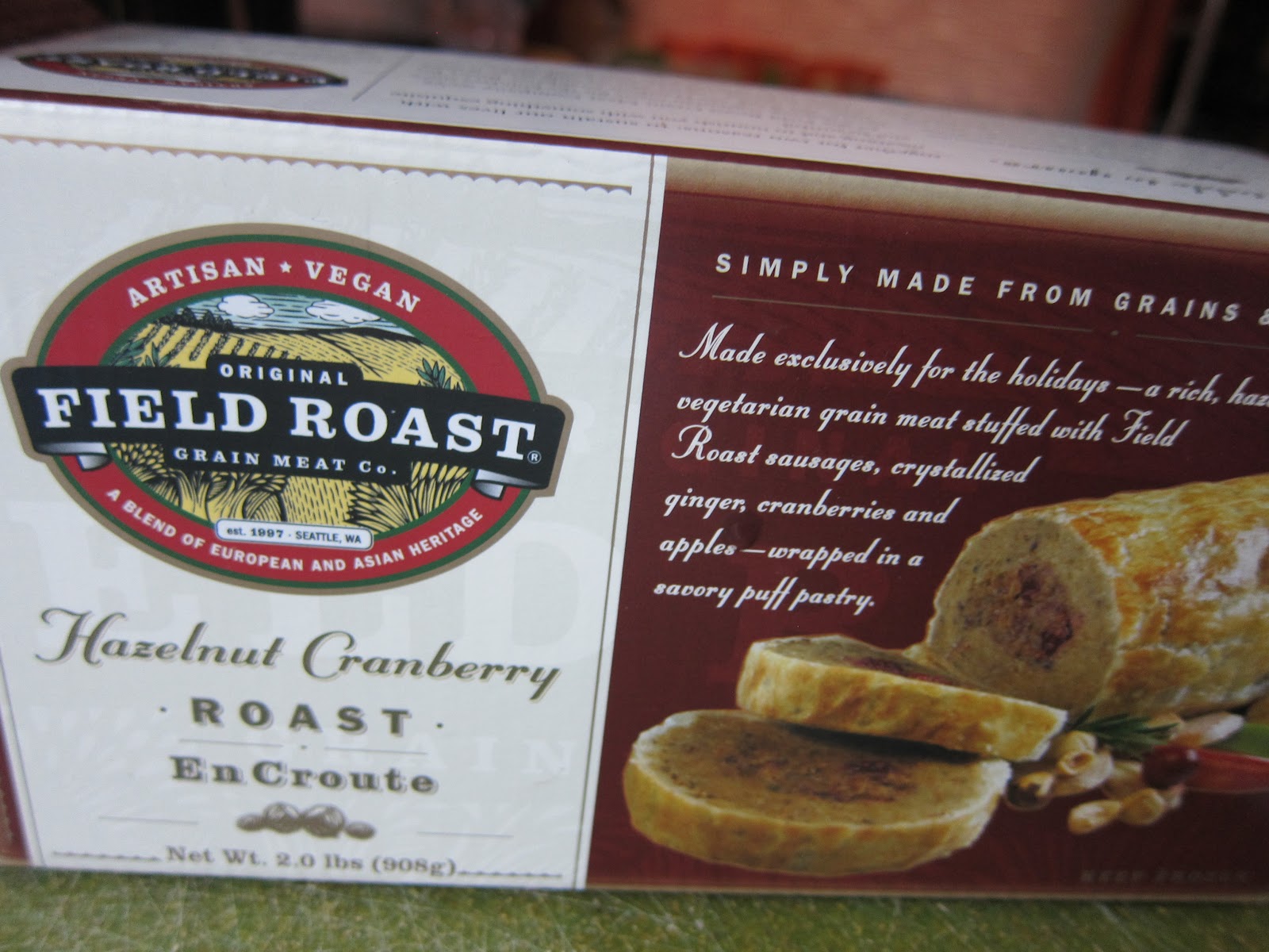 WholeFoodVegan Field Roast Hazelnut Cranberry Roast