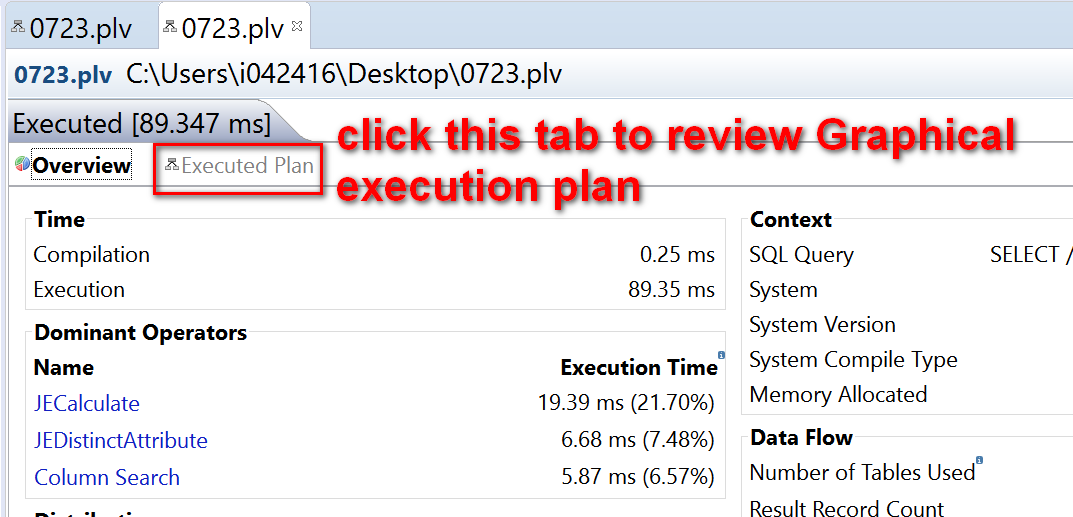SAP ABAP Central CDS view performance analysis using PlanViz in HANA