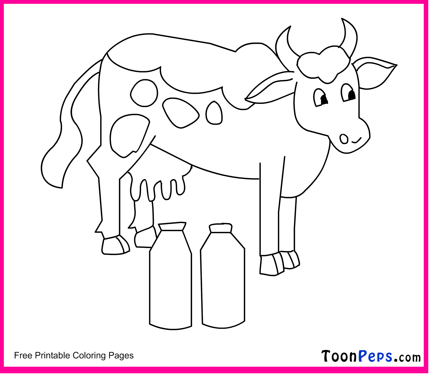 dairy cow coloring pages - photo #7